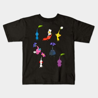 Pikmin Characters Kids T-Shirt